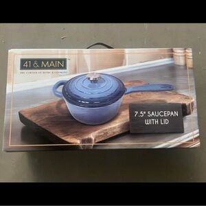Blue Saucepan with Lid